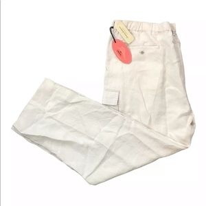 Tommy Bahama Linen Cargo Pants Mens XXL Natural